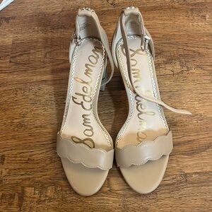 SAM EDELMAN ANKLE STRAP HEELS